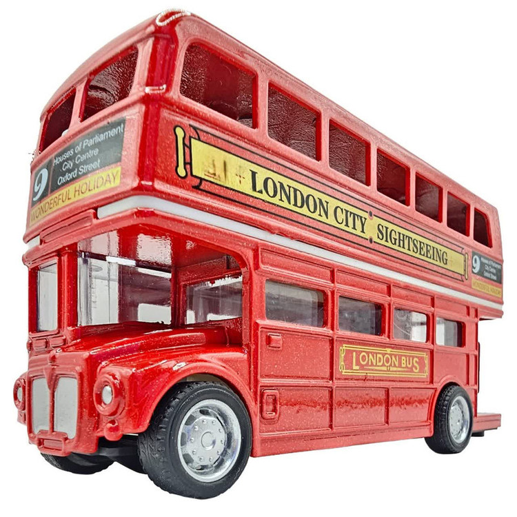 ماکت ماشین ناب سل مدل اتوبوس لندن کد LONDON BUS PULL BACK &GO ACTION NAAB002