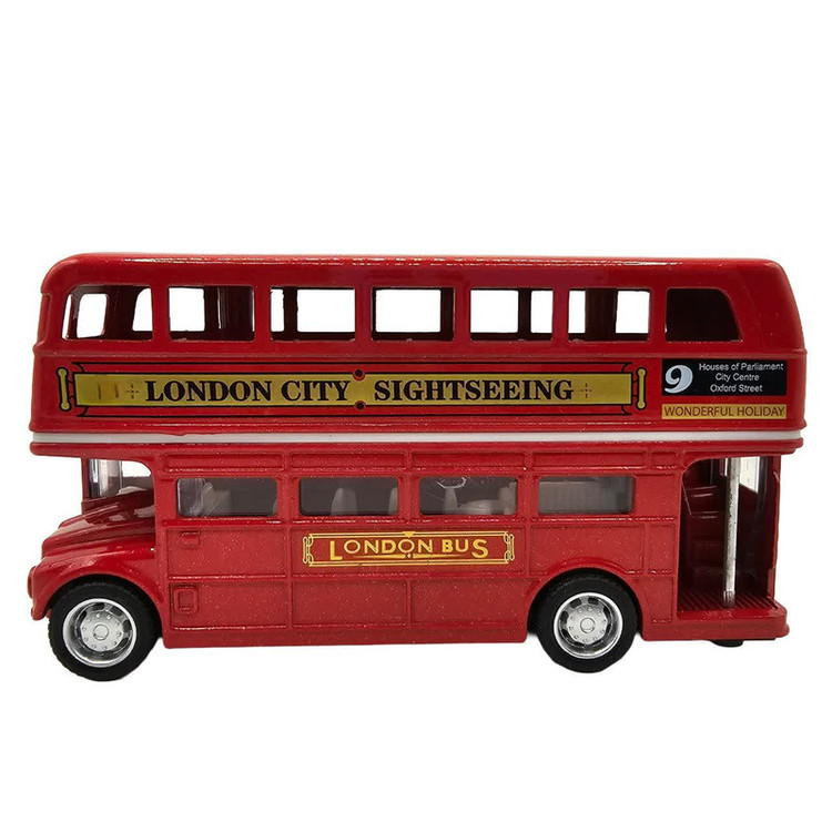 ماکت ماشین ناب سل مدل اتوبوس لندن کد LONDON BUS PULL BACK &GO ACTION NAAB002