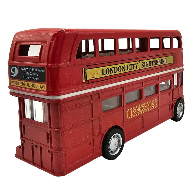 ماکت ماشین ناب سل مدل اتوبوس لندن کد LONDON BUS PULL BACK &GO ACTION NAAB002