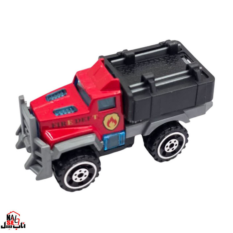 کیت ماشین بازی ناب سل مدل خودروبر آتش نشانی مجموعه 4 عددی Fire department