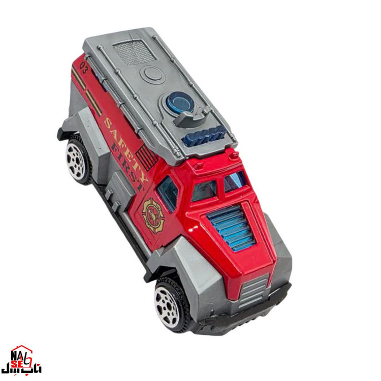 کیت ماشین بازی ناب سل مدل خودروبر آتش نشانی مجموعه 4 عددی Fire department