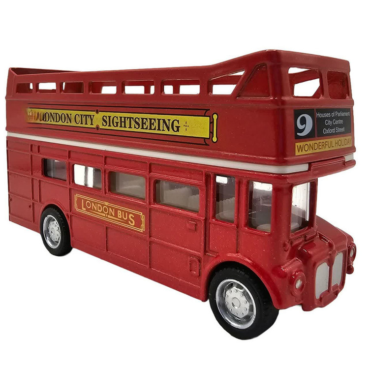 ماکت ماشین ناب سل مدل اتوبوس لندن کد LONDON BUS PULL BACK &GO ACTION NAAB001