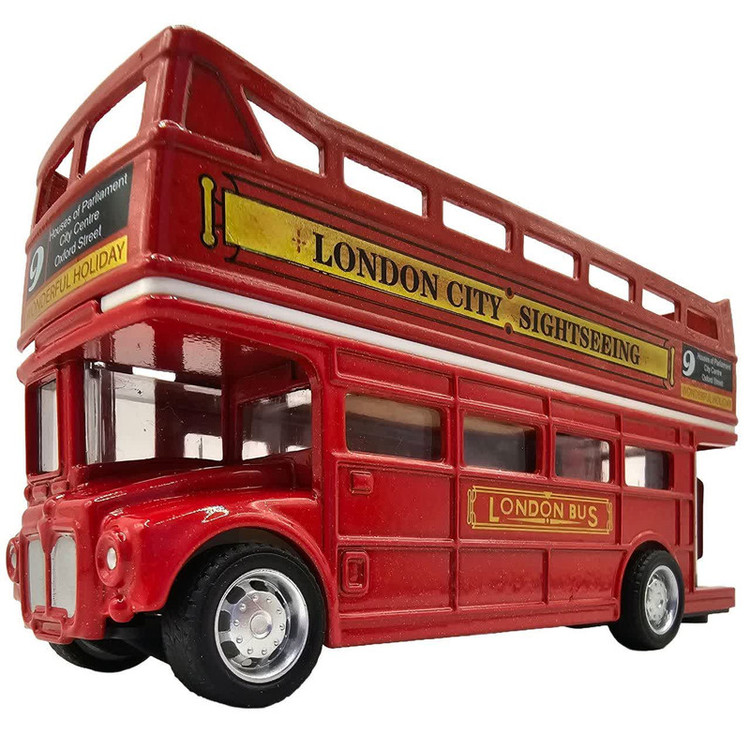 ماکت ماشین ناب سل مدل اتوبوس لندن کد LONDON BUS PULL BACK &GO ACTION NAAB001