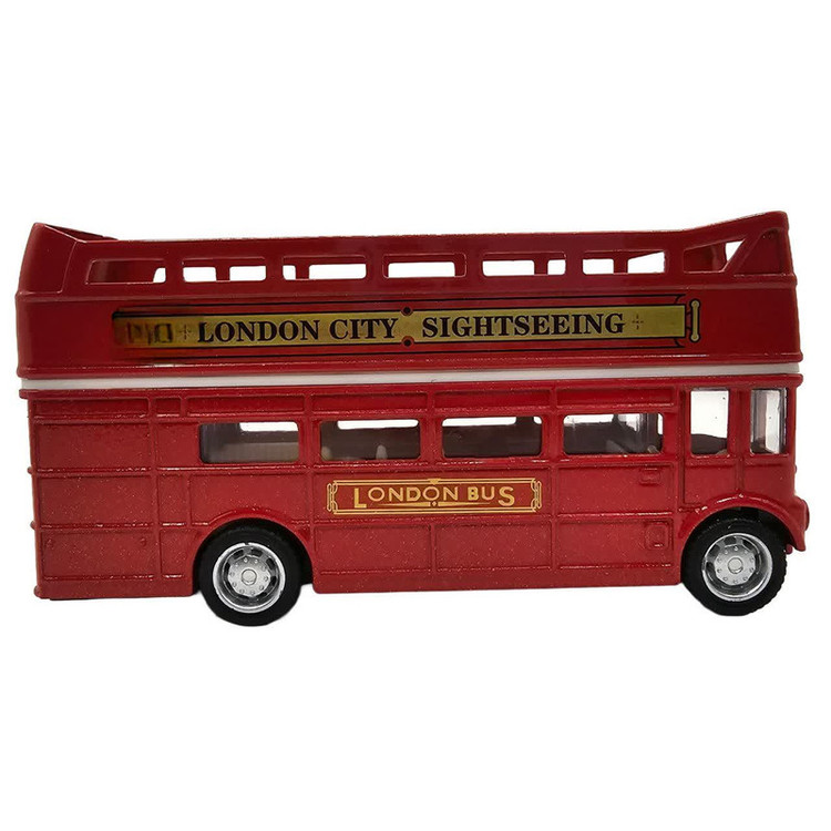 ماکت ماشین ناب سل مدل اتوبوس لندن کد LONDON BUS PULL BACK &GO ACTION NAAB001