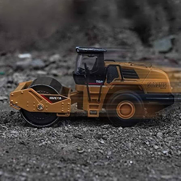 ماکت ماشین ناب سل مدل غلطک فلزی راهسازی هوینا کد HUINA 1715 ROAD CONSTRACTION METAL ROAD ROLLER SCALE 1:50