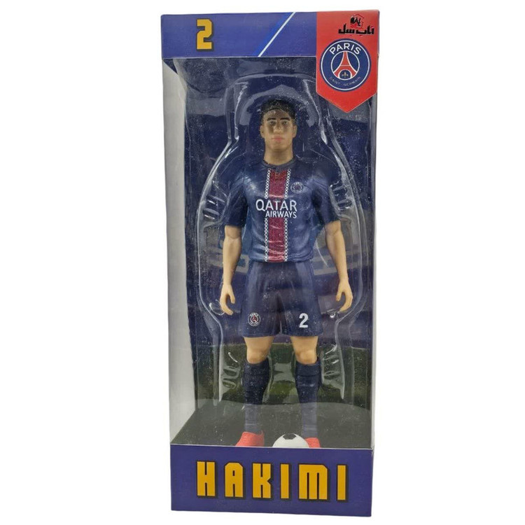 فیگور ناب سل مدل اشرف حکیمی با پیراهن تیم پاریسن ژرمن کد HAKIMI NAAB017 ارتفاع 20 سانتیمتر