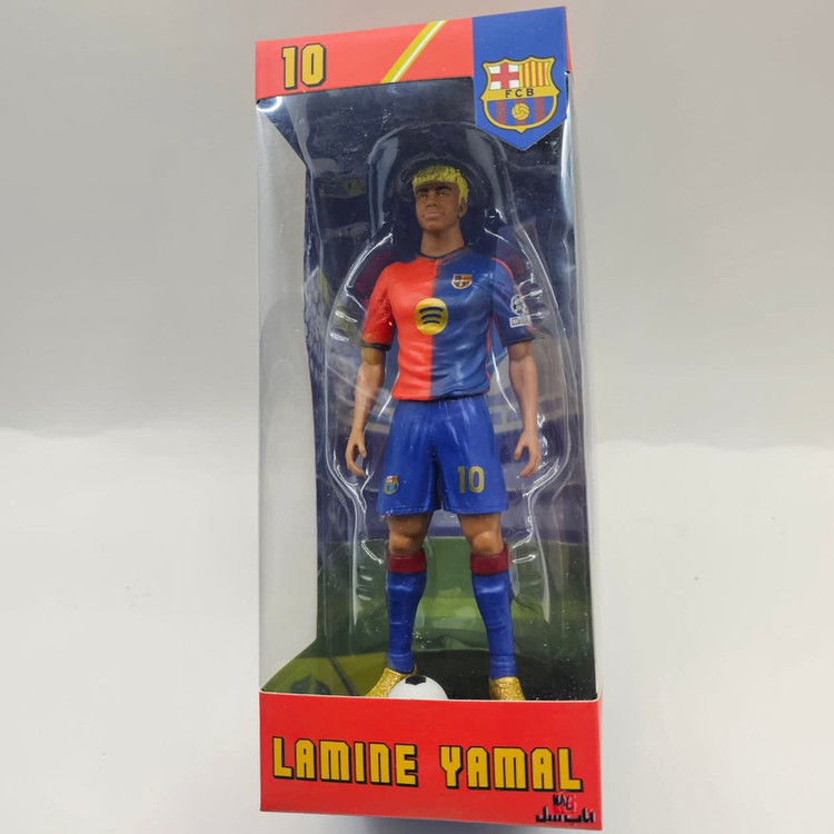 فیگور ناب سل مدل لامین یامال با پیراهن تیم بارسلونا کد LAMINE YAMAL NAAB001 ارتفاع 20 سانتی متر