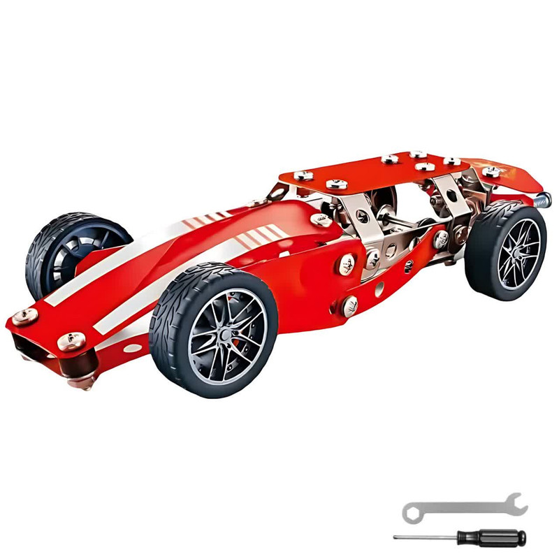 ساختنی 133 تکه ناب سل مدل ماشین فلزی مسابقه ای  به همراه پیچ گوشتی و آچار کد 133pcs  METAL CONSTRUCTION SET NO.868-1