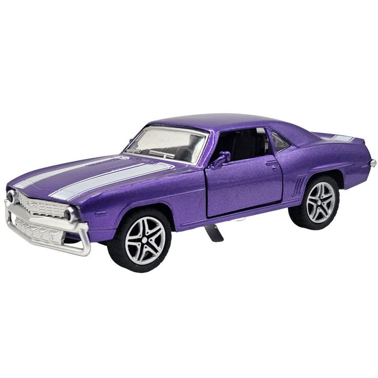 ماکت ماشین ناب سل مدل شورلت کامارو فلزی موزیکال چراغدار دو در کد CHEVROLET CAMARO METAL MUSICAL LIGHTED CAR NAAB005 SCALE 1:48