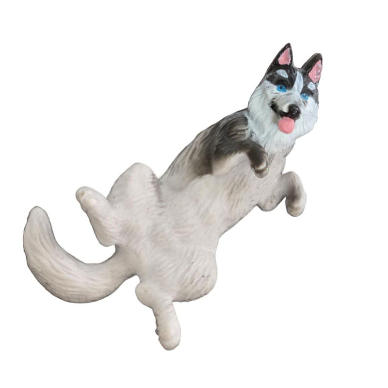 فیگور ناب سل مدل سگ هاسکی کد SIBERIAN HUSKY NAAB043 ارتفاع 8 سانتی متر