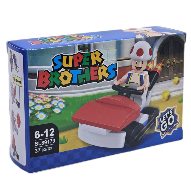 ساختنی 37 تکه ناب سل مدل  ماریو ماشین سوار کد 37PCS/PZS SUPER BROTHERS SL89179 NO.3
