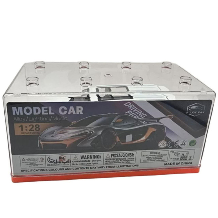 ماکت ماشین ناب سل مدل لکسوس فلزی چراغدار موزیکال عقب کش کد LEXUS LX570 SCALE1:28 به همراه استند