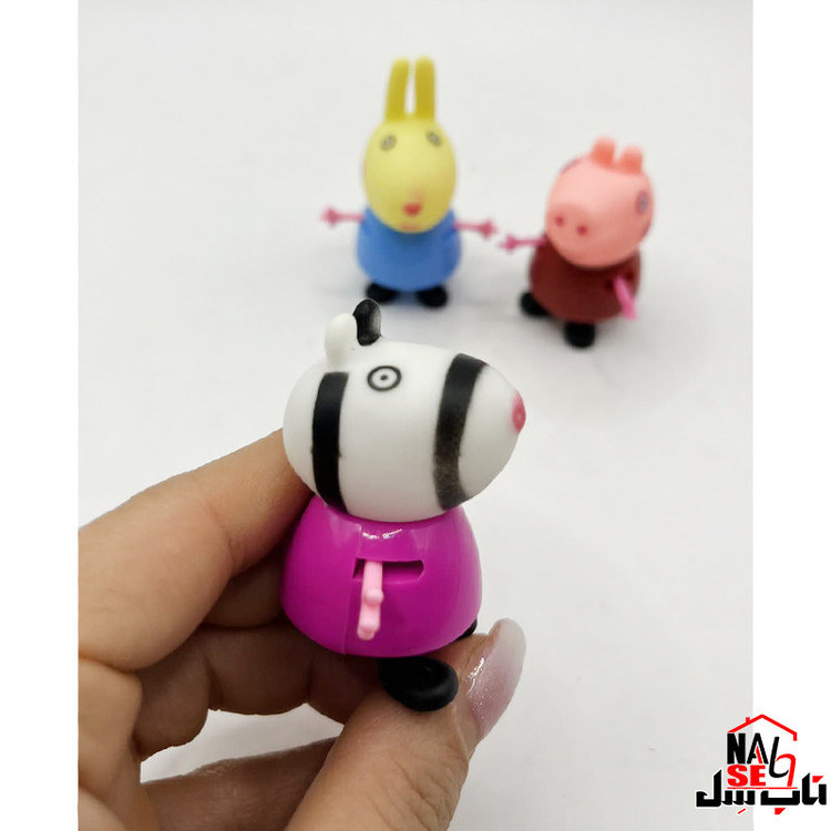 فیگور ناب سل مدل Peppa Pig کد FI11107 مجموعه 3 عددی