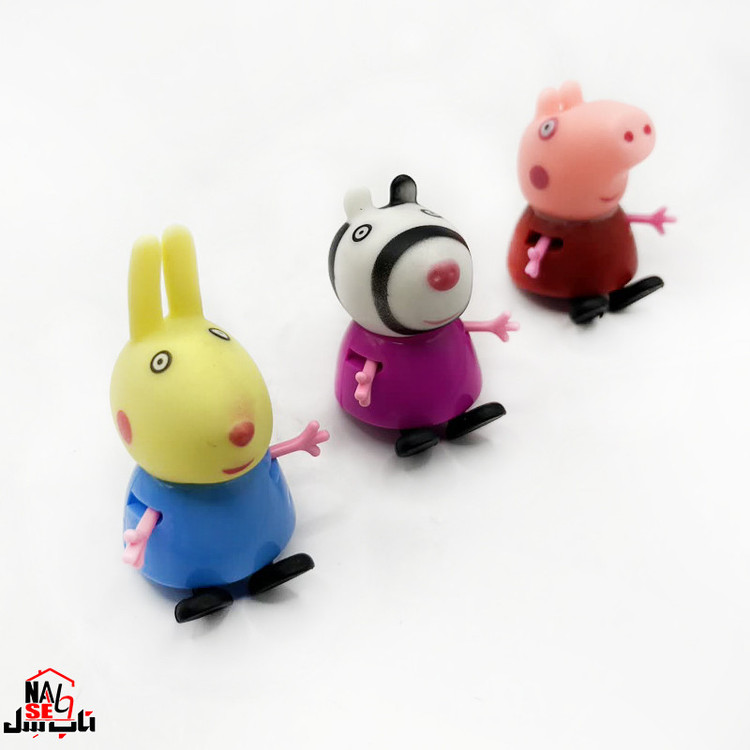 فیگور ناب سل مدل Peppa Pig کد FI11107 مجموعه 3 عددی
