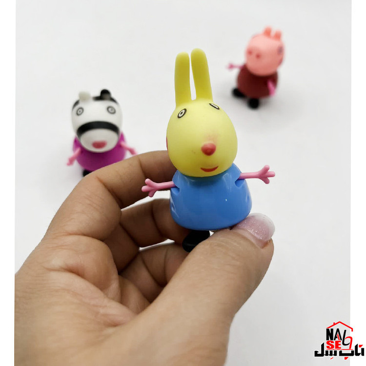 فیگور ناب سل مدل Peppa Pig کد FI11107 مجموعه 3 عددی