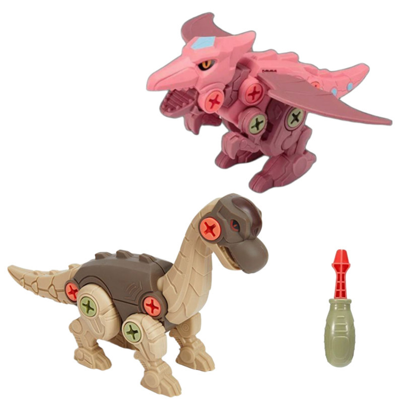 ساختنی 3 تکه ناب سل مدل دایناسور ژوراسیک به همراه پیج گوشتی کد FIRST DINO LEGO NAAB003