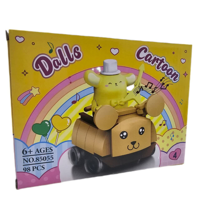 ساختنی 98 تکه ناب سل مدل پوم پوم پورین کد 04 98PCS DALLS CARTOON POMPOMPURIN NO.85055