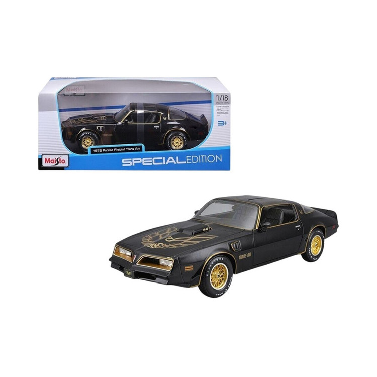 ماشین بازی مایستو مدل 1978 Pontiac Firebird Trans Am فلزی غیرکنترلی مقیاس 118 با در بازشونده از بغل و الهام از نمونه ...