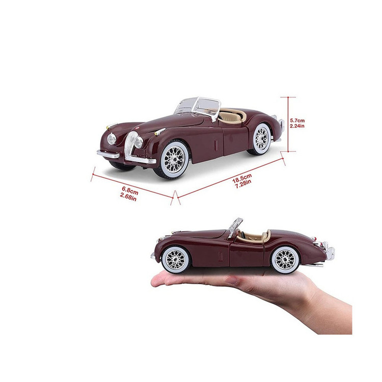 ماکت ماشین بوراگو مدل Jaguar XK 120 Roadster 1951