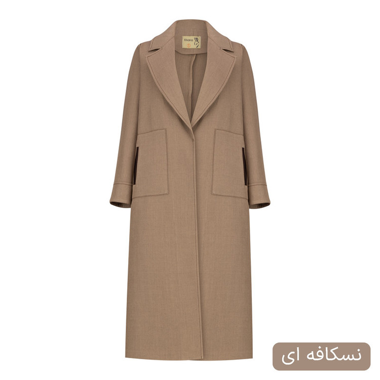 مانتو زیر زانو زنانه السانا مدل ناروین کد 2611