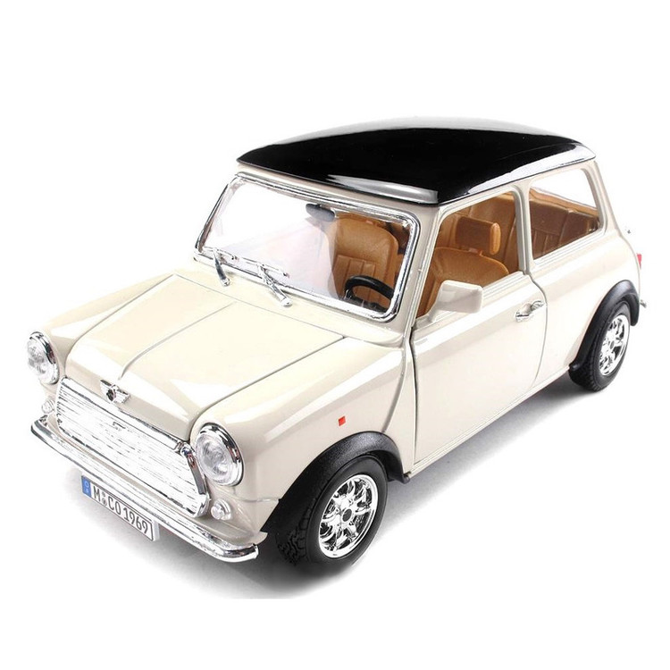 ماشین بازی بوراگو مدل Mini Cooper Beige