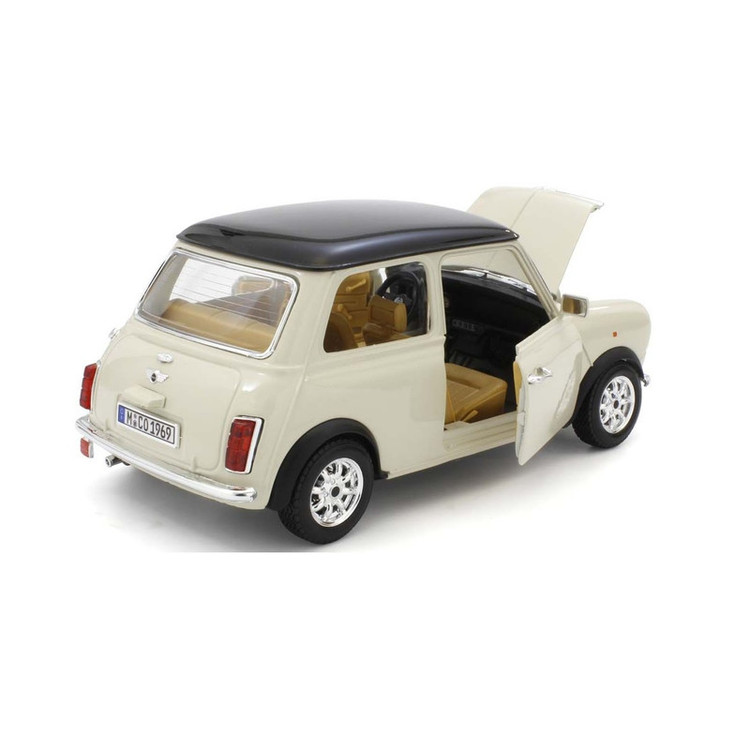 ماشین بازی بوراگو مدل Mini Cooper Beige