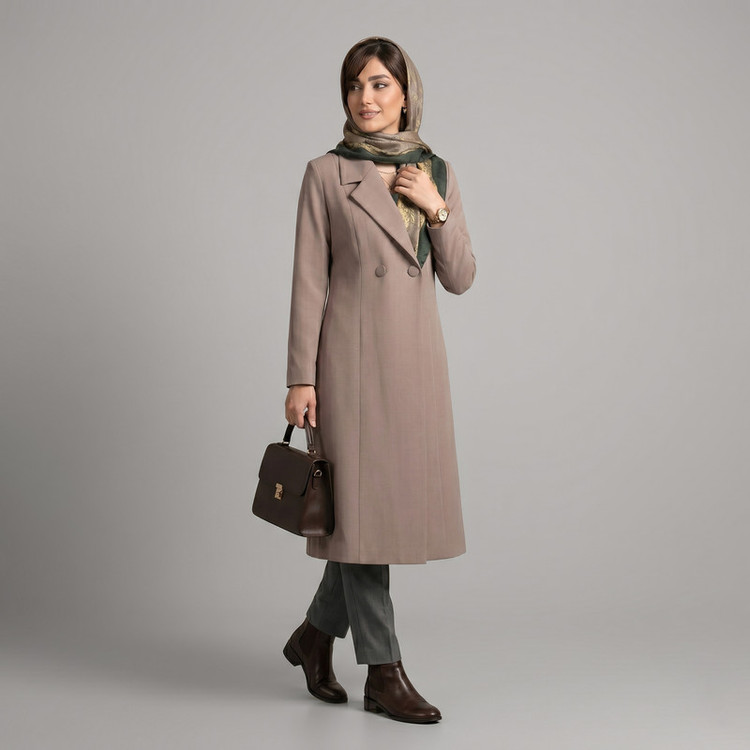 مانتو بلند زنانه السانا مدل رویا کد 2556