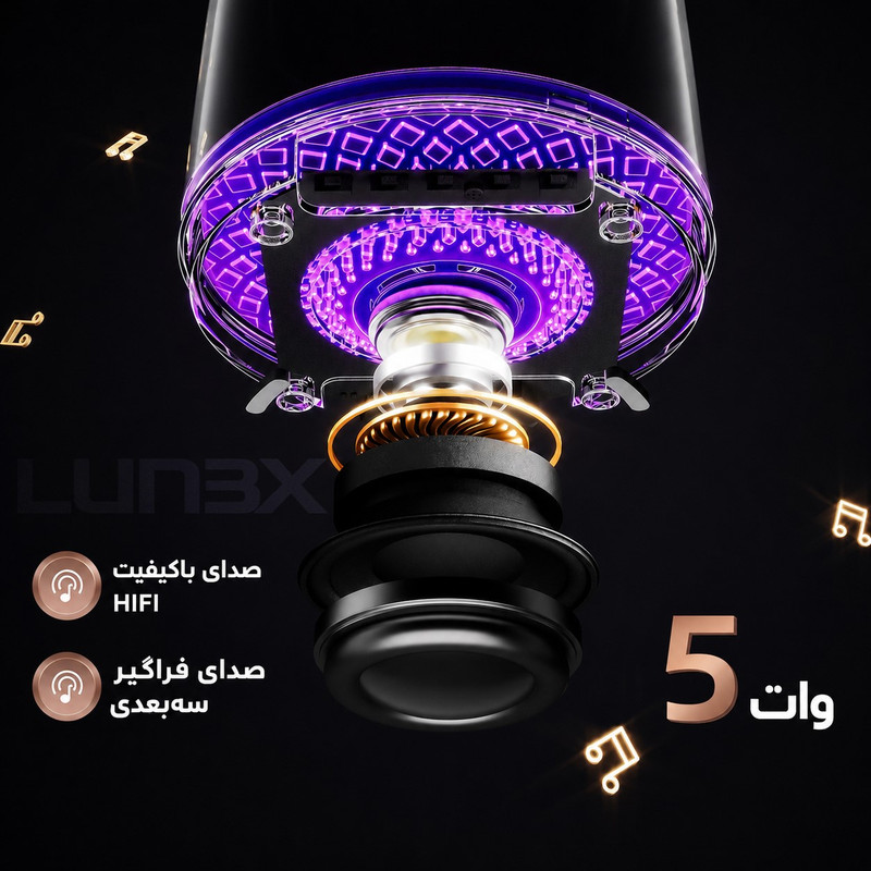 اسپیکر بلوتوثی قابل حمل لونکس مدل LX4OO