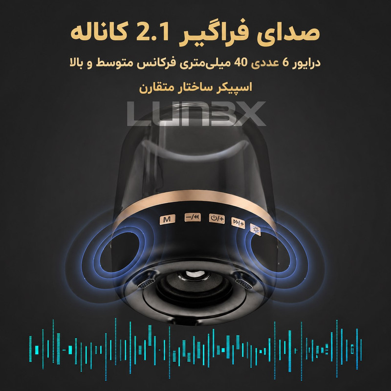 اسپیکر بلوتوثی قابل حمل لونکس مدل LX4OO
