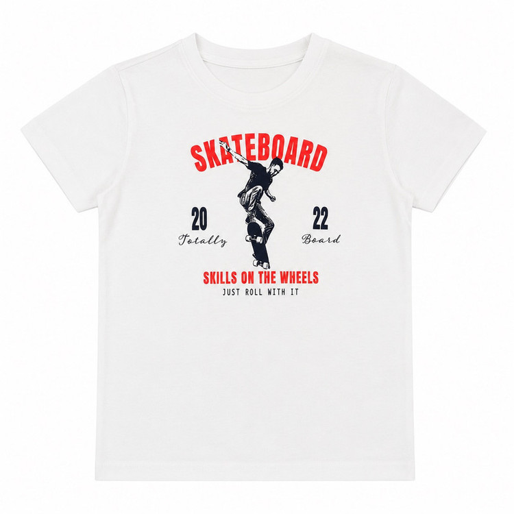 تیشرت آستین کوتاه پسرانه سین سی مدل skateboard