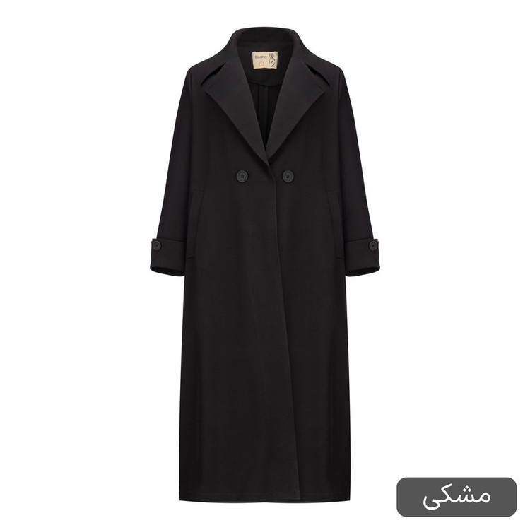 مانتو روی زانو زنانه السانا مدل وارش کد 2596