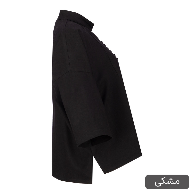 بلوز آستین سه ربع یقه ایستاده زنانه السانا مدل فریماه کد 2560
