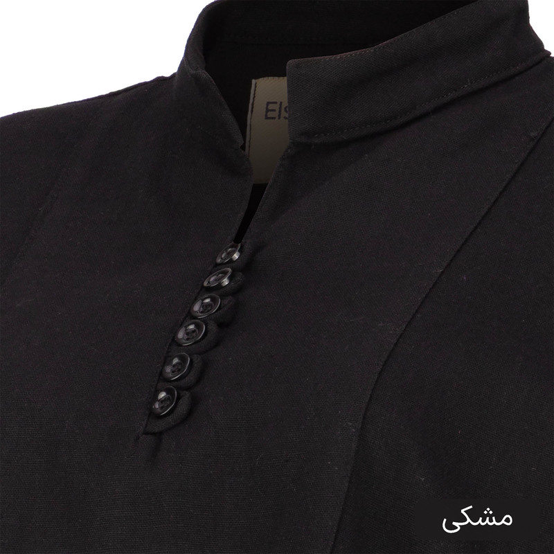 بلوز آستین سه ربع یقه ایستاده زنانه السانا مدل فریماه کد 2560