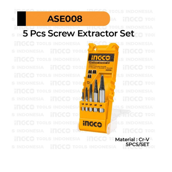 قلاویز چپ گرد اینکو مدل ASE-008-5pcs مجموعه 5 عددی
