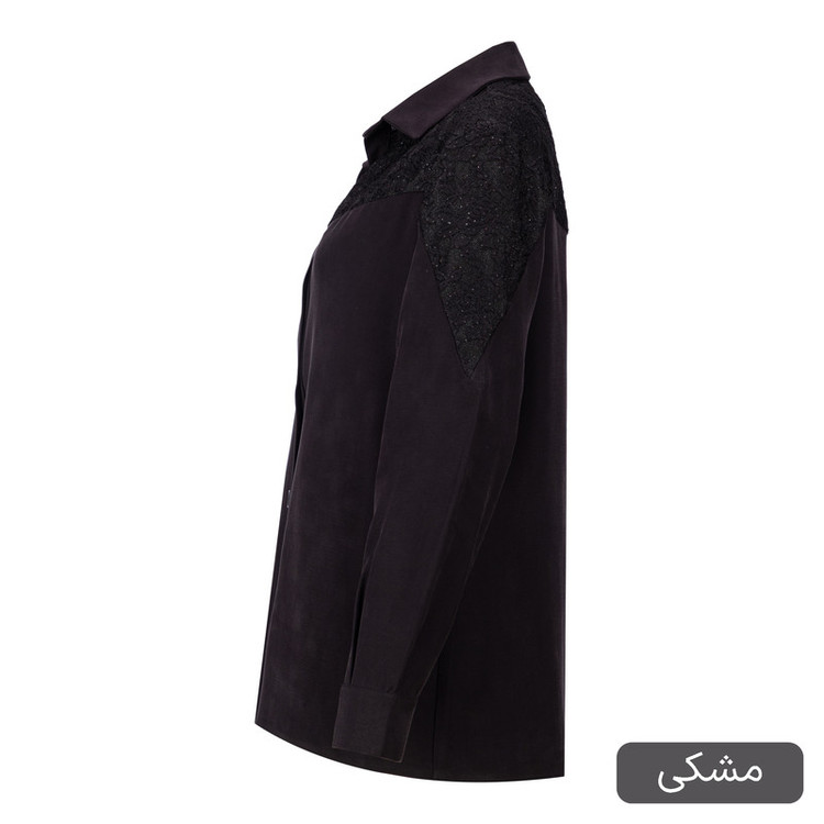 شومیز آستین بلند یقه برگردان زنانه السانا مدل داریس کد 2546