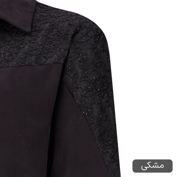 شومیز آستین بلند یقه برگردان زنانه السانا مدل داریس کد 2546
