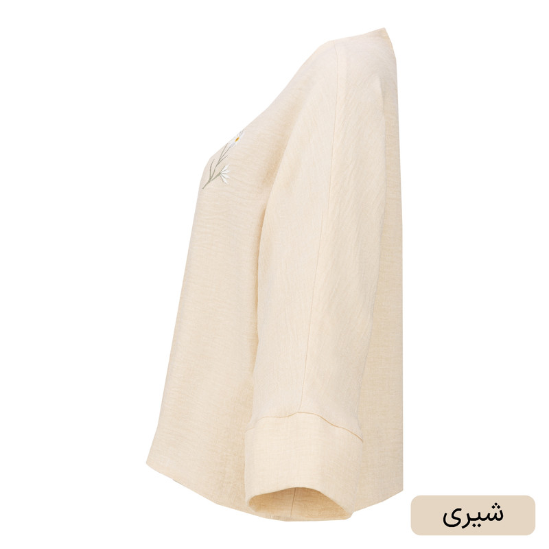 بلوز آستین بلند یقه هفت زنانه السانا مدل تانلی کد 2536