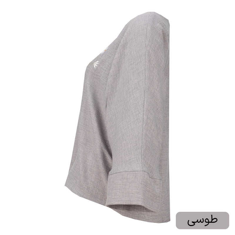 بلوز آستین بلند یقه هفت زنانه السانا مدل تانلی کد 2536