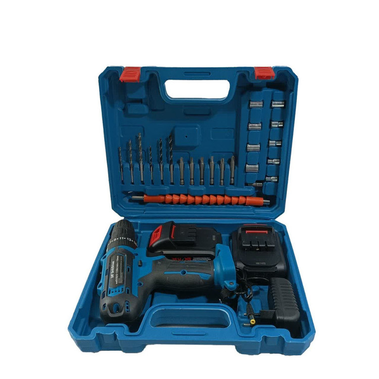 دریل چکشی مدل brushless مجموعه 27 عددی