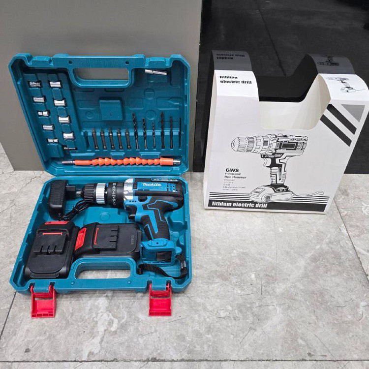 مجموعه 26 عددی دریل چکشی سه نظام 10 میلیمتری 118 ولت ماکیتا مدلMAK-118V