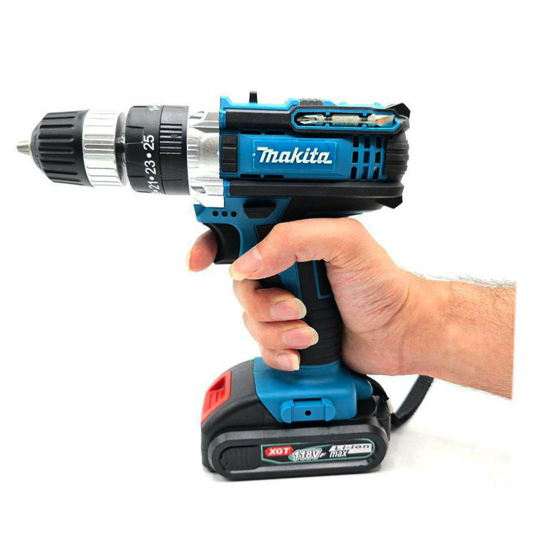 مجموعه 26 عددی دریل چکشی سه نظام 10 میلیمتری 118 ولت ماکیتا مدلMAK-118V