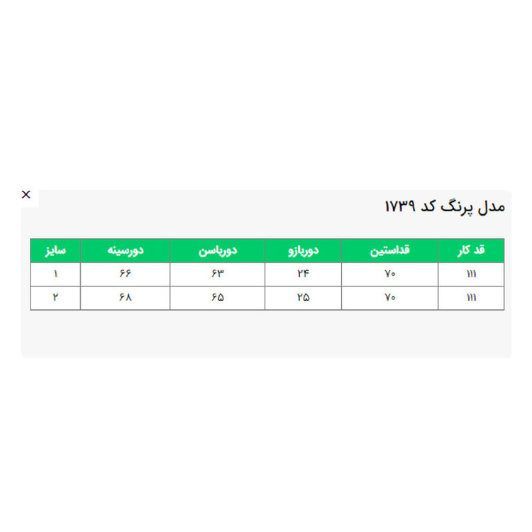 مانتو زنانه السانا کد 173905