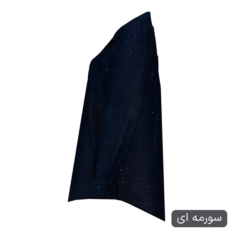 شومیز آستین بلند یقه برگردان زنانه السانا مدل دایکو کد 2519