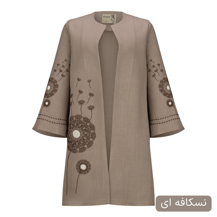 مانتو زیر زانو زنانه السانا مدل پریسان کد 2503
