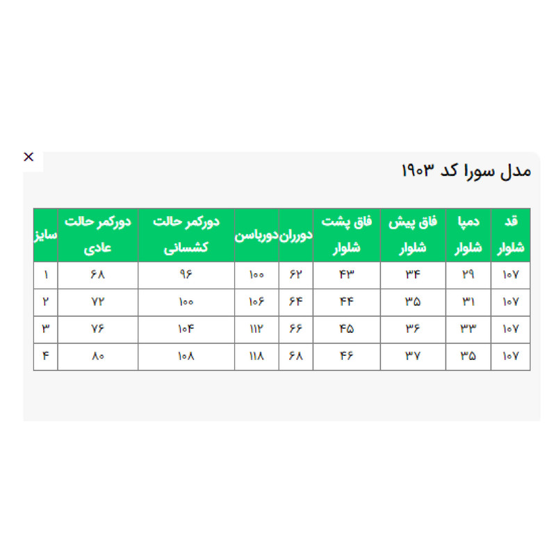 شلوار بگ زنانه السانا مدل سورا کد 190386
