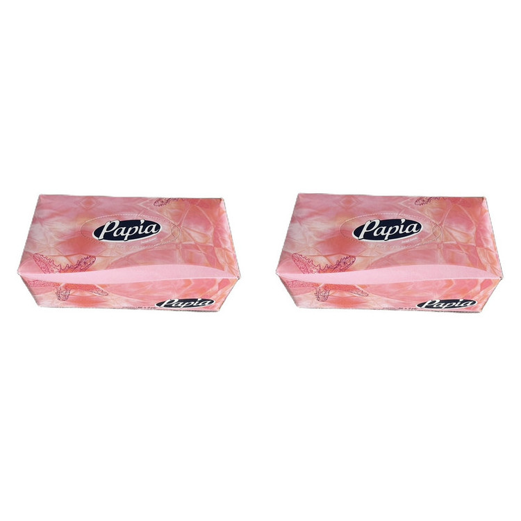 دستمال کاغذی 150 برگ پاپیا مدل box 4343 مجموعه 2 عددی