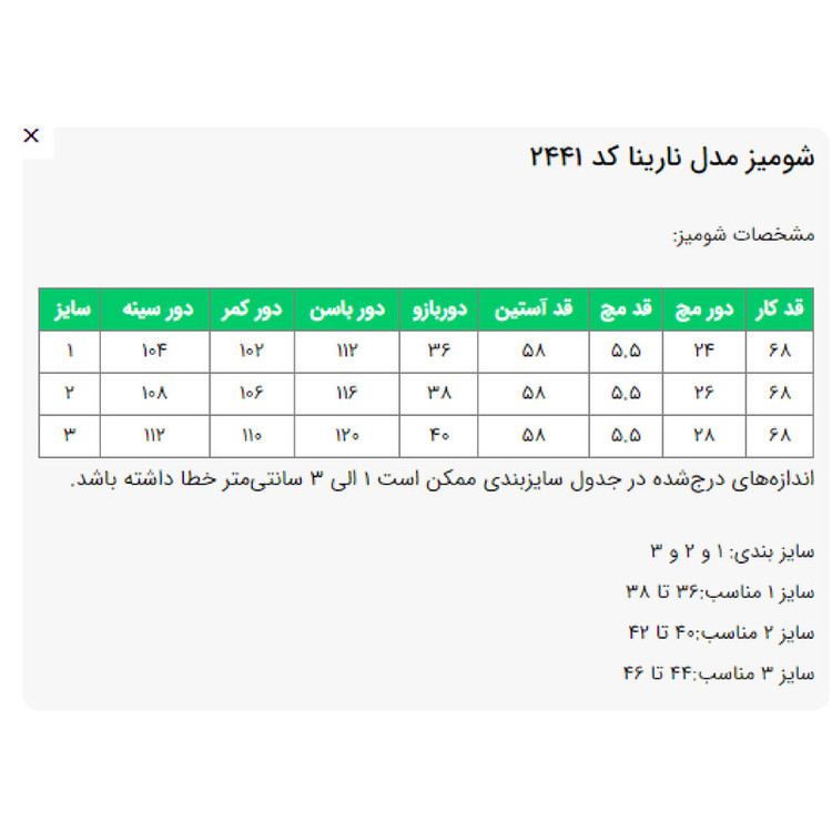 مانتو شومیزی زنانه السانا مدل نارینا کد 2441