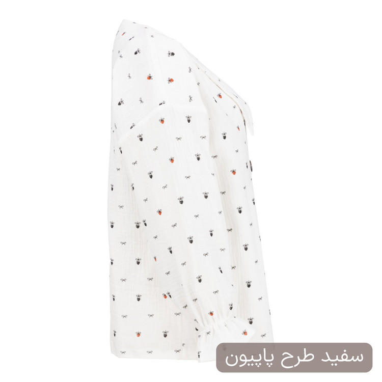 شومیز آستین بلند یقه برگردان زنانه السانا مدل نیکین کد 244801