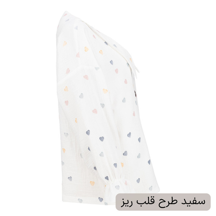 شومیز آستین بلند یقه برگردان زنانه السانا مدل نیکین کد 244830