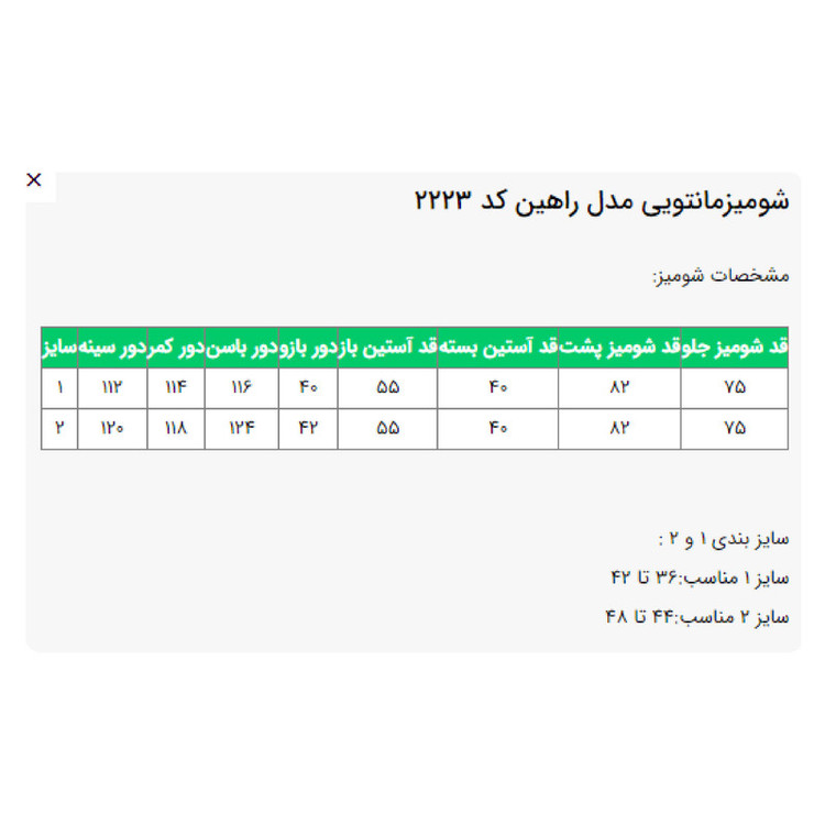 تونیک آستین بلند زنانه السانا مدل راهین کد 222383
